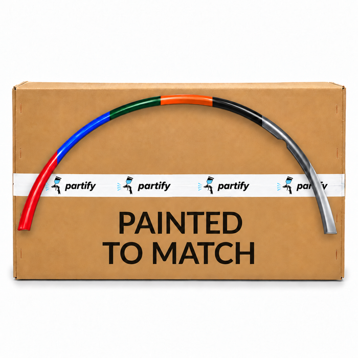 Dodge Durango Front Passenger Side Wheel Arch Molding - CH1291114 — painted color options with Partify box. Colors shown are illustrative.