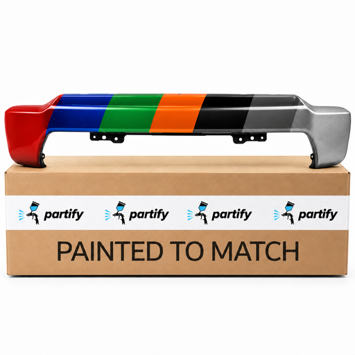 Chevrolet Silverado 2500/3500 Front Bumper W/O Parking Sensors W/O Fog Light Holes - GM1002880 — painted color options with Partify box. Colors shown are illustrative.