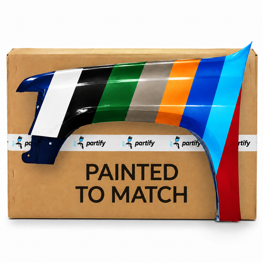 Chevrolet Avalanche/Suburban/Tahoe Front Driver Side Fender - GM1240333 — painted color options with Partify box. Colors shown are illustrative.