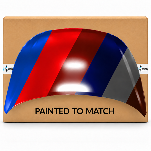 Hyundai Sonata Non-Hybrid Hood - HY1230160 — painted color options with Partify box. Colors shown are illustrative.