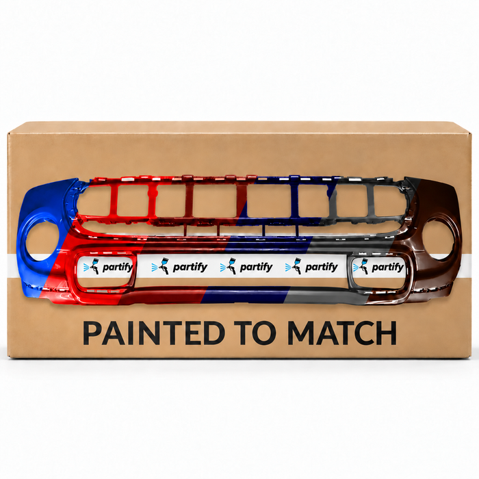 Mini Cooper S Hardtop Front Bumper - MC1000118 — painted color options with Partify box. Colors shown are illustrative.