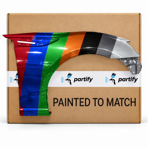 Scion FR-S/Toyota 86 Front Passenger Side Fender - SC1241108 — painted color options with Partify box. Colors shown are illustrative.