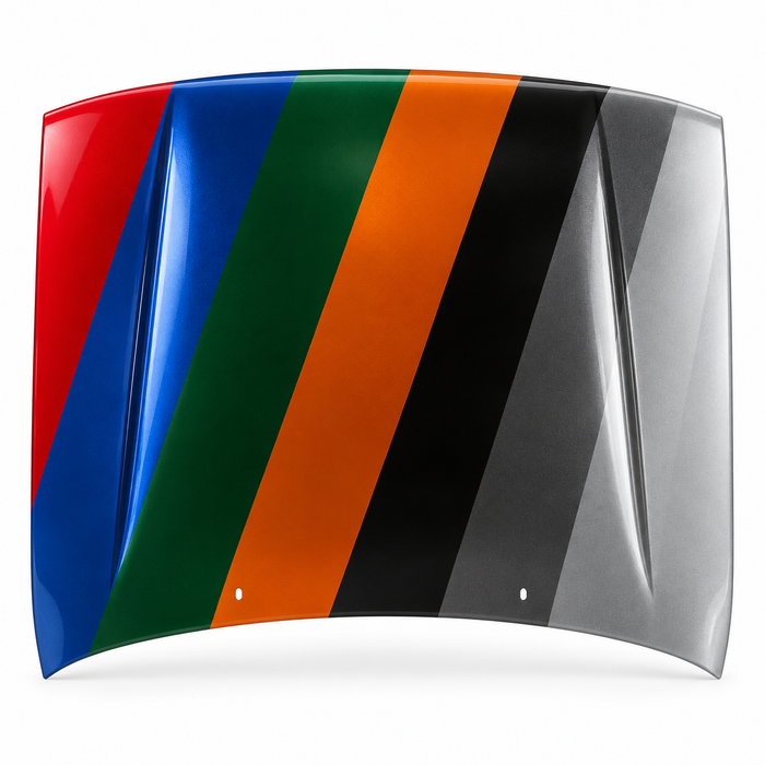 Toyota Tacoma Hood - TO1230165 — painted color options. Colors shown are illustrative.