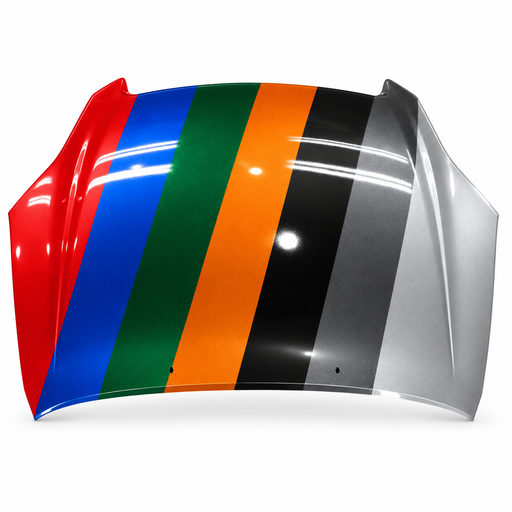 Toyota Matrix Hood - TO1230190 — painted color options. Colors shown are illustrative.
