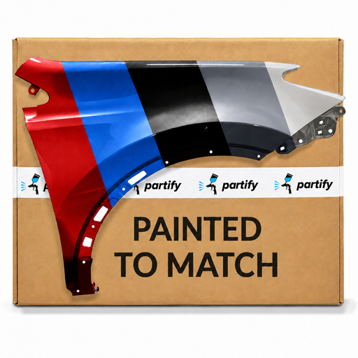 Toyota RAV4 Front Passenger Side Fender For Japan Manufactured Models - TO1241245 — painted color options with Partify box. Colors shown are illustrative.