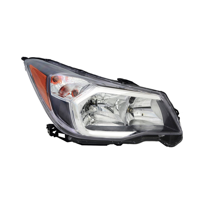 Subaru Forester Passenger Side Headlight Assembly Halogen Gray Bezel Composite 2L H4 - SU2503146