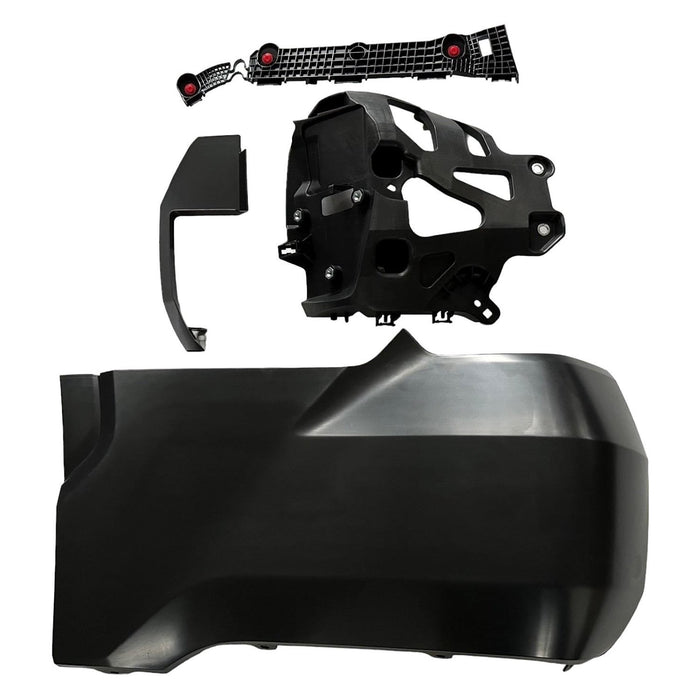 Toyota Tundra Rear Driver Side Outer Bumper Extension W/O Wheel Opening Mouldings W/O Parking Sensors Assy - TO1104142