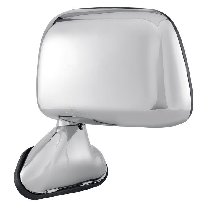 Toyota Pickup Driver Side Door Mirror Door Mount Foldaway W/Vent Window W/Single Glass Mirrors Chrome Assembly - TO1320122
