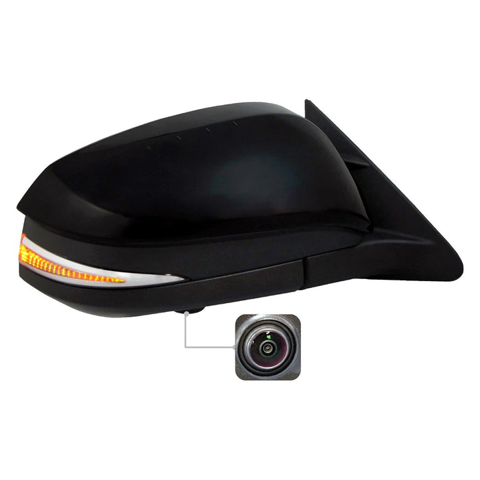Toyota Highlander Passenger Side Door Mirror W/Around View Monitor W/Cover Assembly - TO1321379