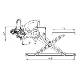 Front Passenger Side Window Regulator image