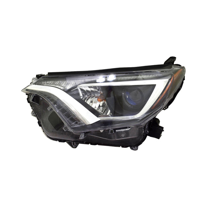 Toyota RAV4 Driver Side Headlight Assembly Halogen North America Built W/O Bezel Composite - TO2502247