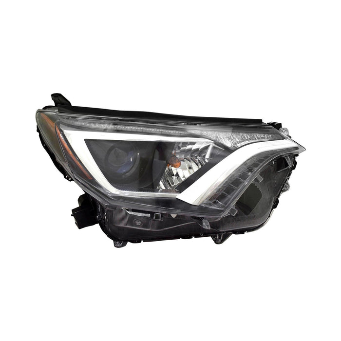 Toyota RAV4 Passenger Side Headlight Assembly Halogen North America Built W/O Bezel Composite - TO2503247