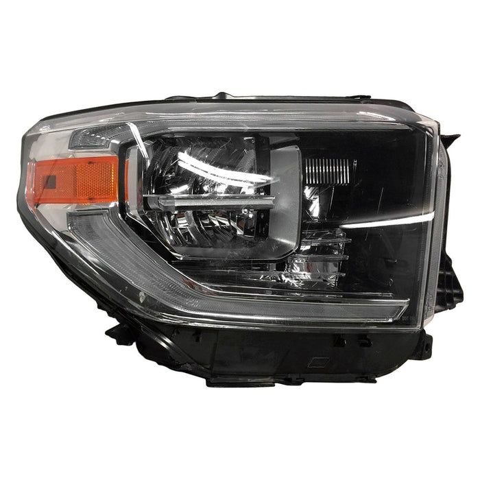 Toyota Tundra Passenger Side Headlight Assembly Led W/Smoke Lens Composite - TO2503263