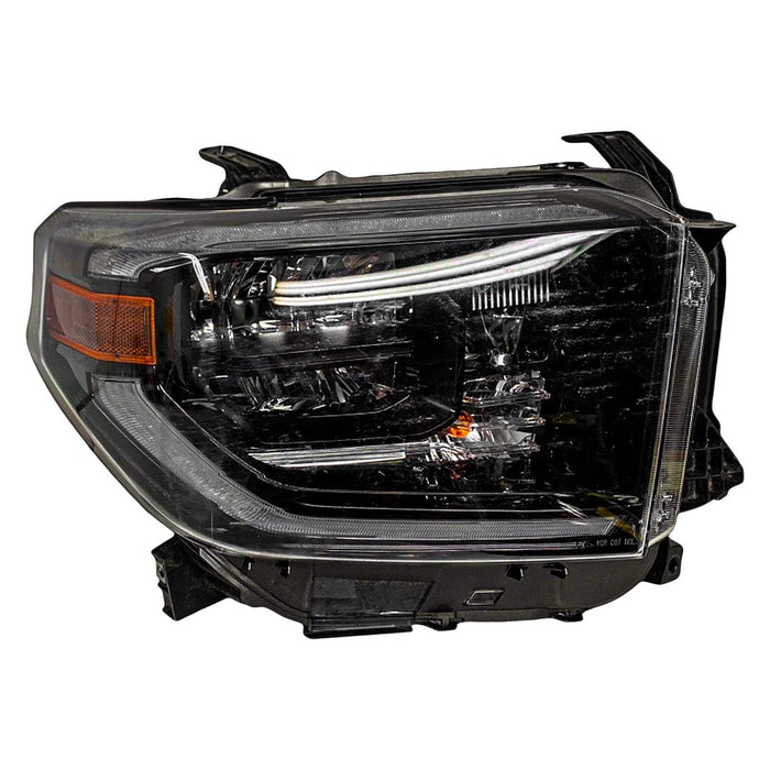 Toyota Tundra Passenger Side Headlight Assembly W/Led Drl W/Smoked Chrome Accent Composite - TO2503281
