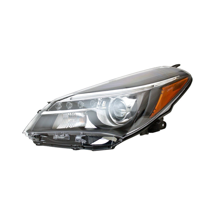 Toyota Yaris Driver Side Headlight Lens Housing Projector Type W/Led Drl - TO2518151