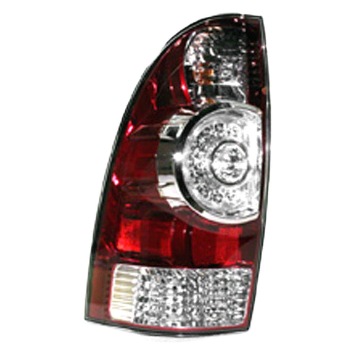 Toyota Tacoma Driver Side Tail Light Assembly W/Wiring Harness Clear Center Lens - TO2800177