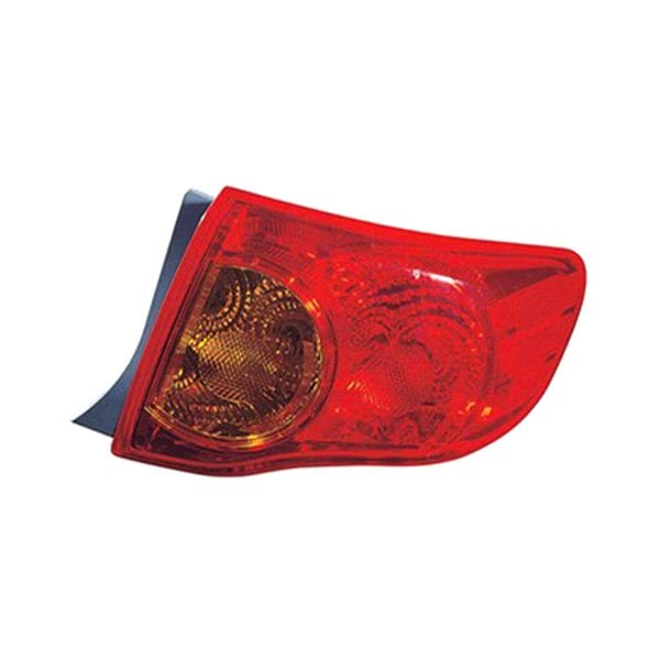 Toyota Corolla Passenger Side Tail Light Assembly Japan Built Lens/Housing Outer - TO2805113