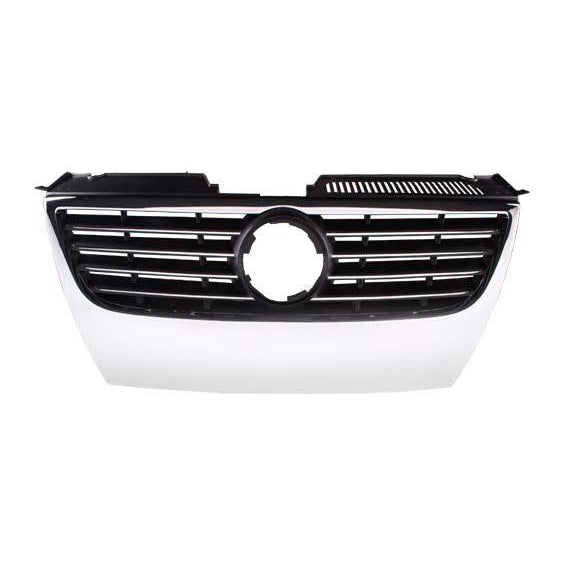 Volkswagen Passat OEM Grille Chrome Black Requires 150MM Emblem And Trim Ring - 3C0853651EPWF