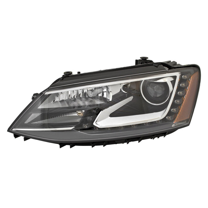 Volkswagen Jetta Driver Side Headlight Assembly Bi-Xenon From 9-24-12 Composite - VW2502153
