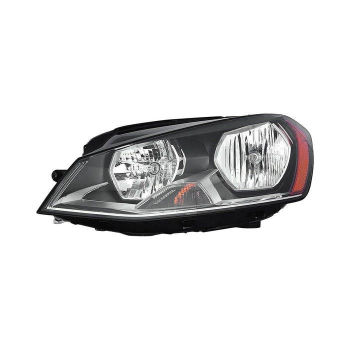 Volkswagen e-Golf/Golf/GTI Driver Side Headlight Assembly Halogen To 6-29-14 Composite - VW2502158