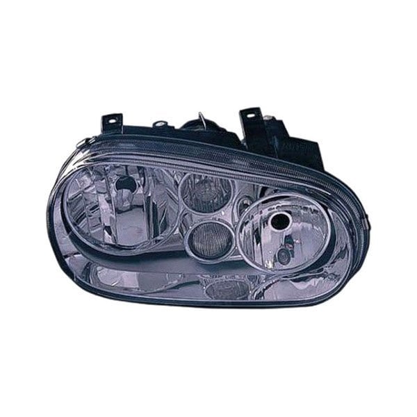 Volkswagen Cabrio/Golf Passenger Side Headlight Assembly Type 4 W/O Fog Lamps W/Bright Bezel Composite - VW2503113
