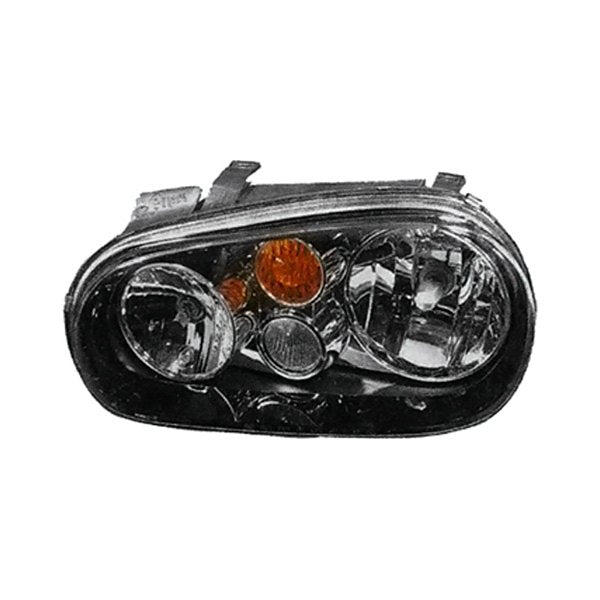 Volkswagen Golf Passenger Side Headlight Assembly Type 4 2 W/ Bezel W/Fog Lamps 10Th Anniversary Edition Composite - VW2503122