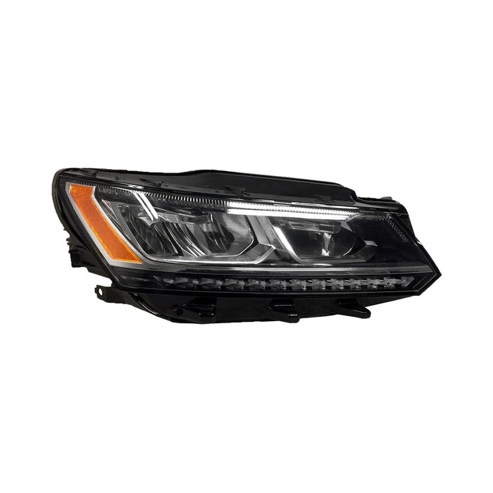 Volkswagen Passat Passenger Side Headlight Assembly Led W/O Chrome Trim Composite - VW2503167
