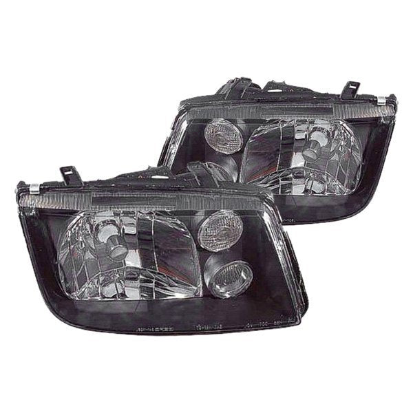 Volkswagen Jetta Headlight Set Type 4 W/Fog Lamps W/ Bezel Two Lamp Performance Set Performance Set - VW2505103