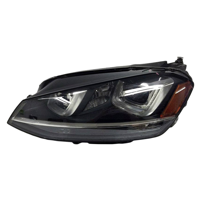 Volkswagen Golf Driver Side Headlight Lens Housing Xenon To 8-25-14 - VW2518122