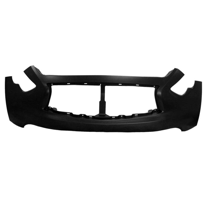 2012-2013 Infiniti FX35 Front Upper Bumper Without Sensor Holes - IN1000255-Partify-Painted-Replacement-Body-Parts