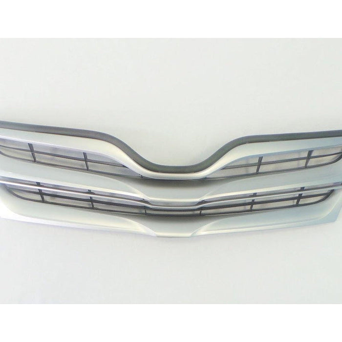 2013-2016 Toyota Venza Grille Painted Silver Black - TO1200359-Partify-Painted-Replacement-Body-Parts