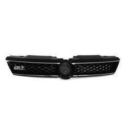 2011-2014 Volkswagen Jetta Grille Black/Chrome With Honeycomb Mesh - VW1200157-Partify-Painted-Replacement-Body-Parts