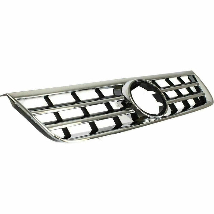 2004-2007 Volkswagen Touareg Grille Satin Black With Chrome Frame Plastic - VW1200143-Partify-Painted-Replacement-Body-Parts