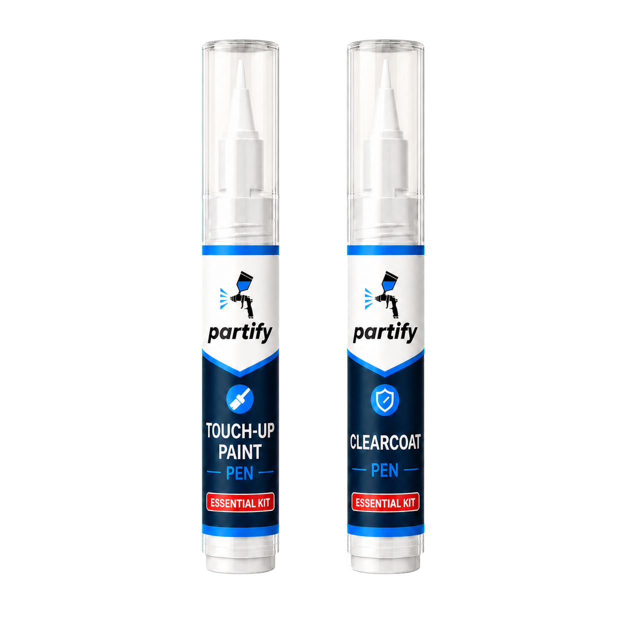 Partify touch-up paint and clearcoat pens