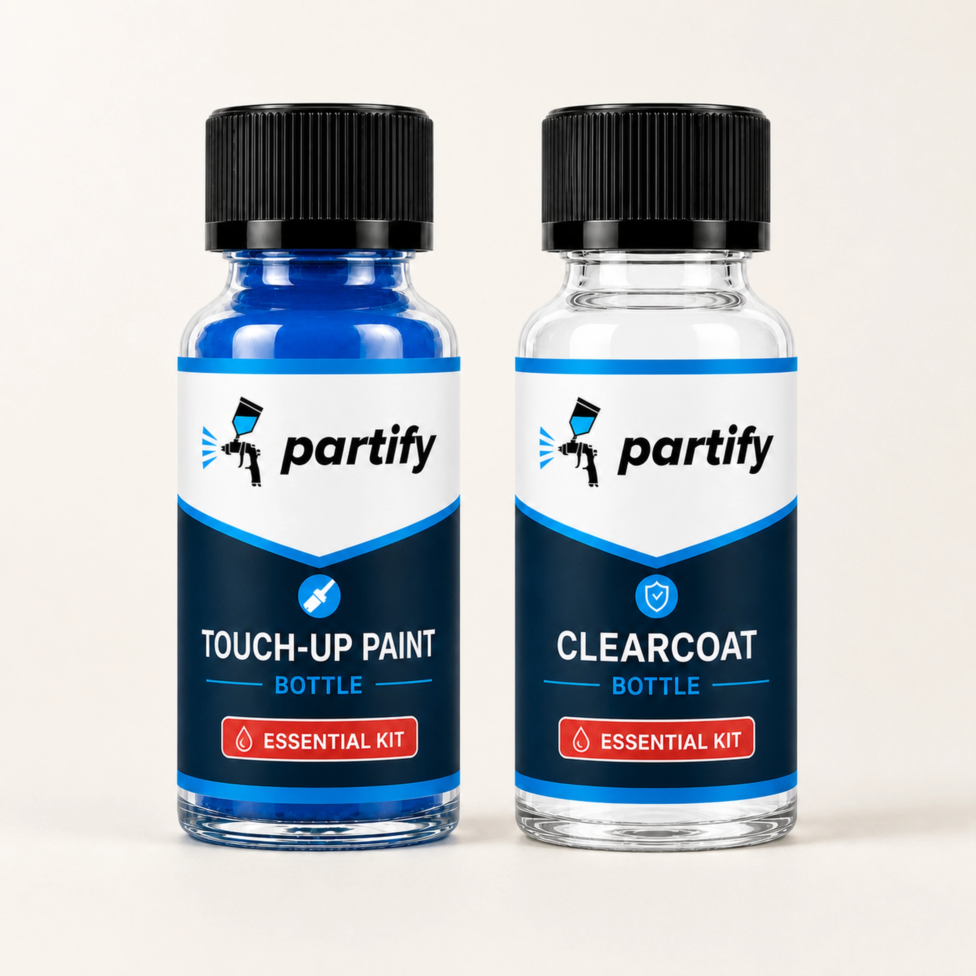 Partify Touch-Up Paint Bottle and Clearcoat Bottle Essential Kit