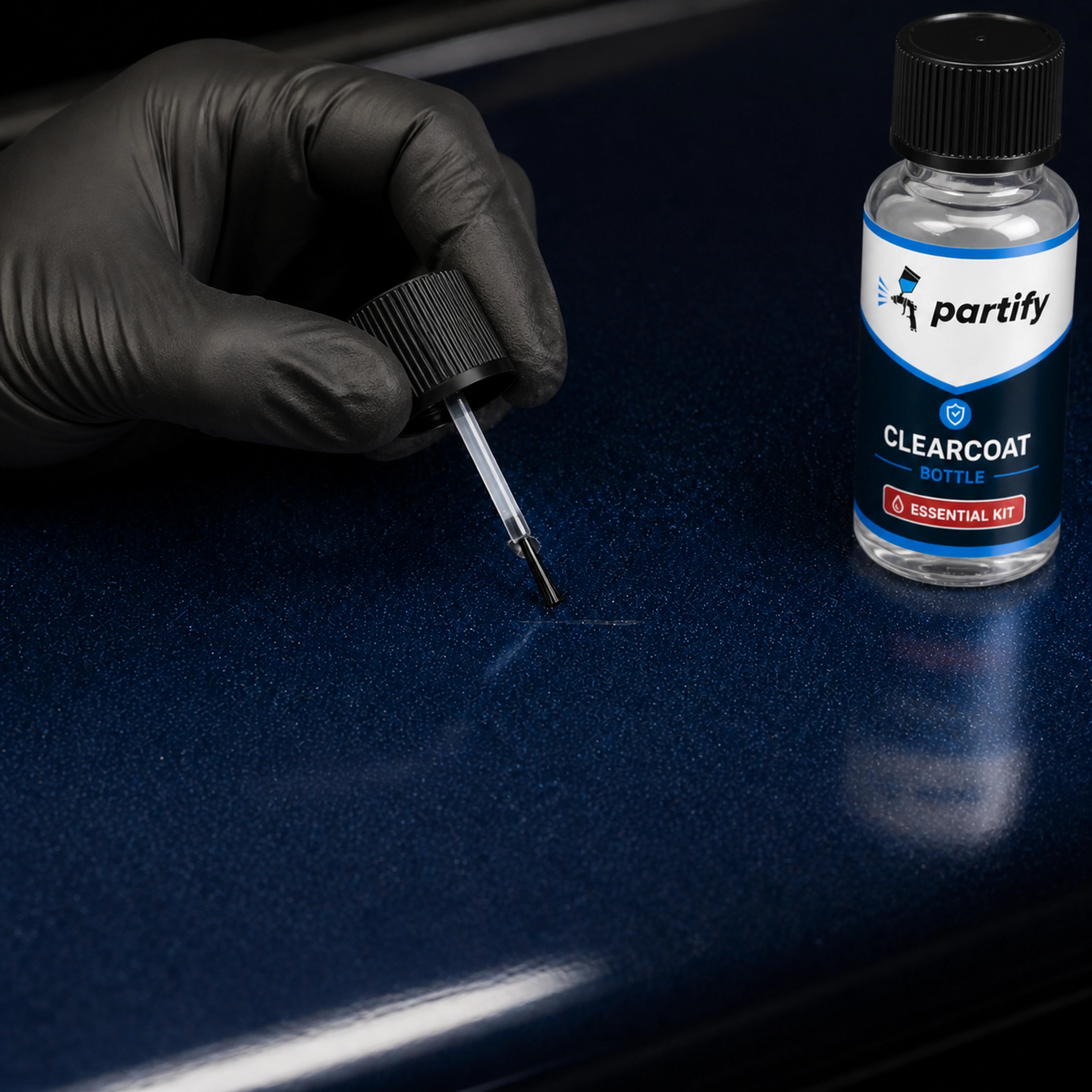 Applying a thin protective clearcoat layer over the localized repair